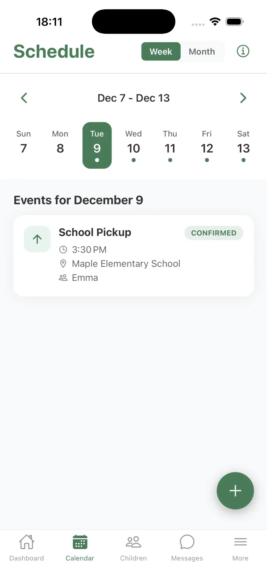 Calendar booking preview